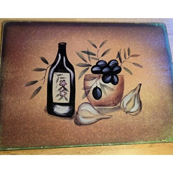 Wine Cellar - Large Glass Cutting Board - Picture 1 of 5